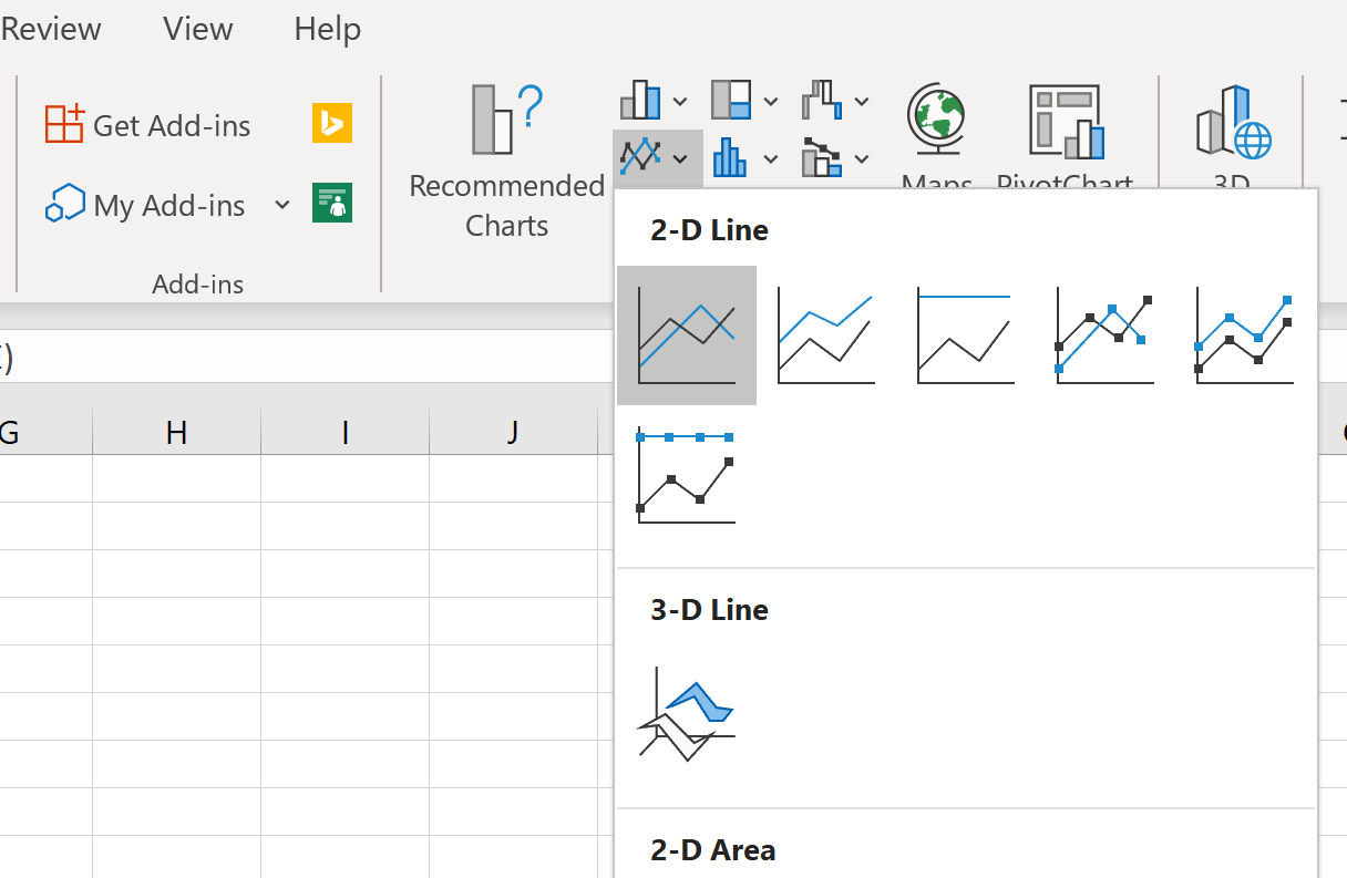 Merencanakan Kurva Lonceng di Excel