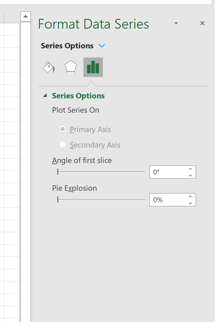Girar um gráfico de pizza no Excel